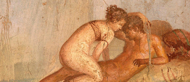 Detail d'une fresque de Pompei. Casa del Centenario. Ier siecle apr. J.-C.