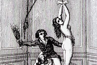 Illustration de « Histoire Juliette, sa soeur » de Donatien Alphonse François de Sade (1740-1814) plus connu sous le nom du marquis de Sade, édition de 1789.