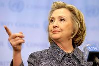 Hillary Clinton est cernée par  l'affaire dite de ses e-mails.  ©Seth Wenig/AP/SIPA
