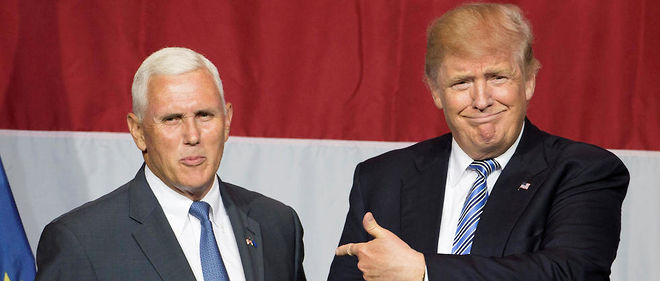 Donald Trump a choisi le gouverneur de l'Indiana Mike Pence comme colistier pour l'election presidentielle de 2016.