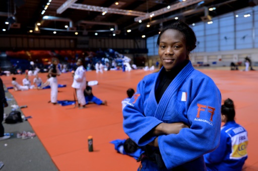 La judoka Clarisse Agbegnenou, lors du Paris Grand Slam 2016, le 9 février © MIGUEL MEDINA AFP/Archives