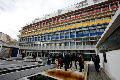 La Cité du Refuge le 10 février 2016 à Paris, créée en 1929 par Le Corbusier et son cousin Pierre Jeanneret pour l'Armée du Salut © FRANCOIS GUILLOT AFP/Archives