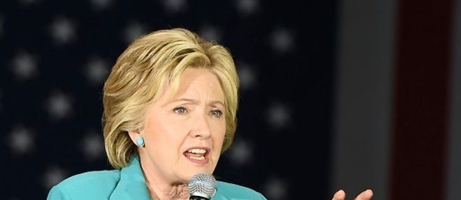 Hillary Clinton, candidate a l'investiture democrate pour la Maison Blanche, le 24 mai 2016 a Los Angeles