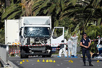 L'attentat au camion a fait 84 morts et plusieurs centaines de blessés sur la promenade des Anglais, à Nice, le 14 juillet. ©ANDREAS GEBERT