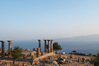 Assos, au sud du détroit des Dardanelles, face à l'île grecque de Lesbos.