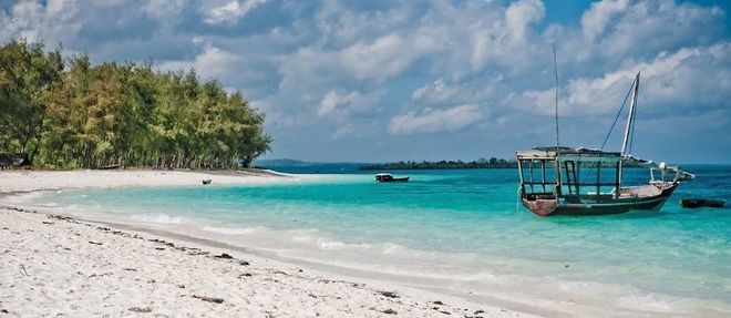 Vu sur une plage de Zanzibar. 