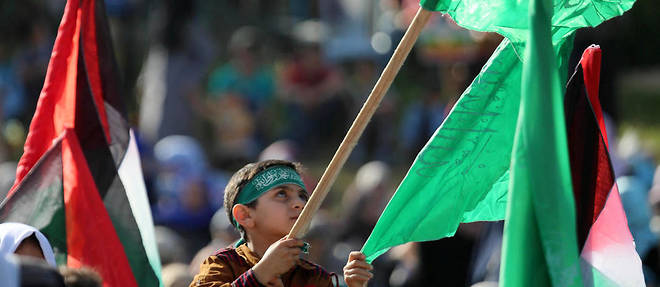 Une manifestation de militants du Hamas