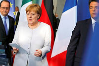 Apr&egrave;s le Brexit, Renzi, Merkel et Hollande au chevet de l'Europe