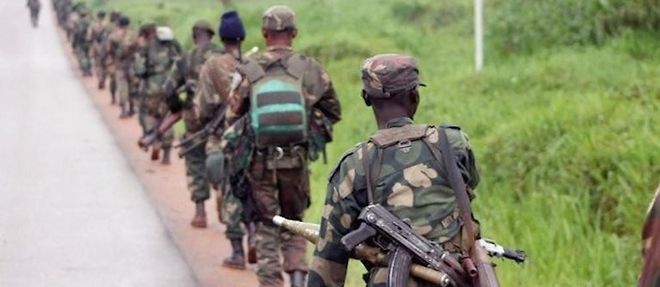 Des soldats des Forces armees de RDC alors qu'ils partent pour combattre les rebelles ougandais des ADF en decembre 2013. (Photo d'illustration)