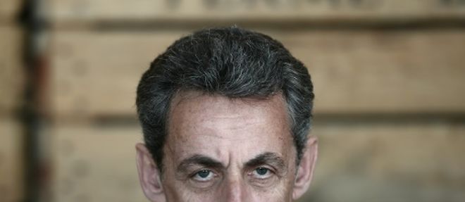 Nicolas Sarkozy, president du parti Les Republicains, le 9 juillet 2016 a Kriegsheim (est de la France)