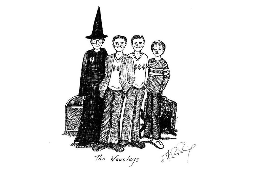 J K Rowling A Dessiné à Merveille Les Héros Dharry Potter