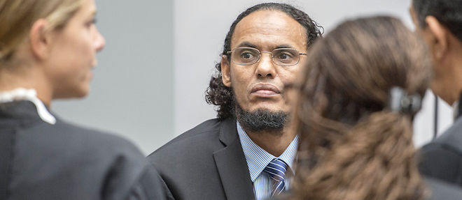 L'islamiste Ahmad Al Faqi Al Mahdi devant la Cour penale internationale le 22 aout 2016. 