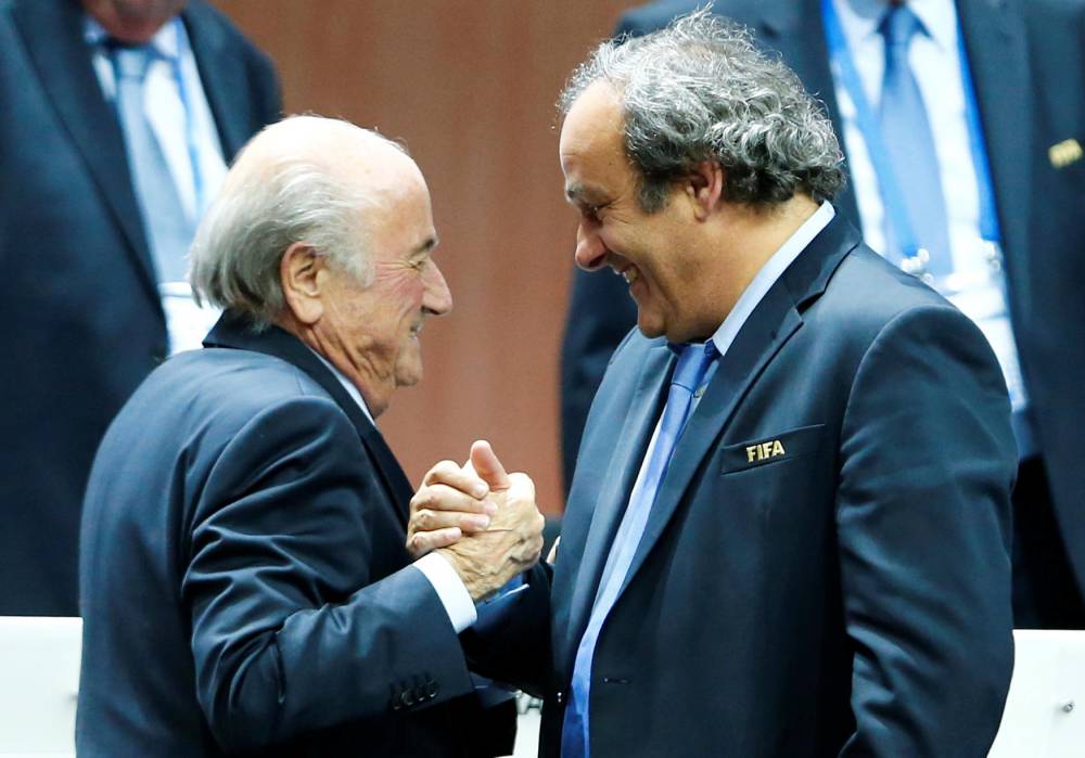foot, FIFA, UEFA, Sepp Blatter, Michel Platini © Arnd Wiegmann Reuters