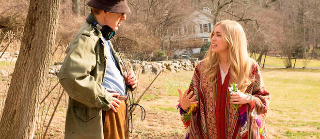 Woody Allen et la chanteuse Miley Cyrus dans la serie "Crisis in Six Scenes".