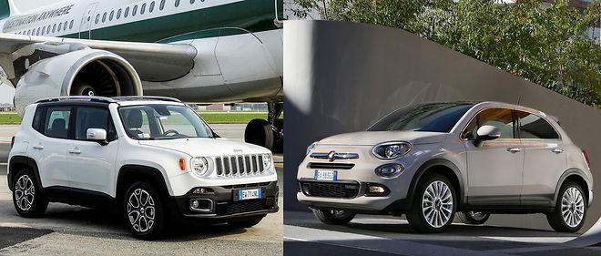 La Jeep Renegade a gauche et la Fiat 500X a droite sont dans le collimateur allemand