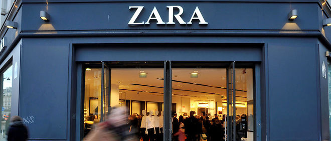 Une boutique Zara propriete du groupe Inditex