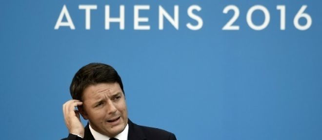 Le Premier ministre Matteo Renzi a Athenes le 9 septembre 2016
