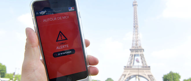 L'application d'alerte attentat SAIP a ete largement critiquee en juillet, mais a fonctionne samedi a Paris.