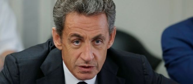 Nicolas Sarkozy, candidat a la primaire de la droite pour 2017, le 19 septembre 2016 a Franconville (Val-d'Oise)
