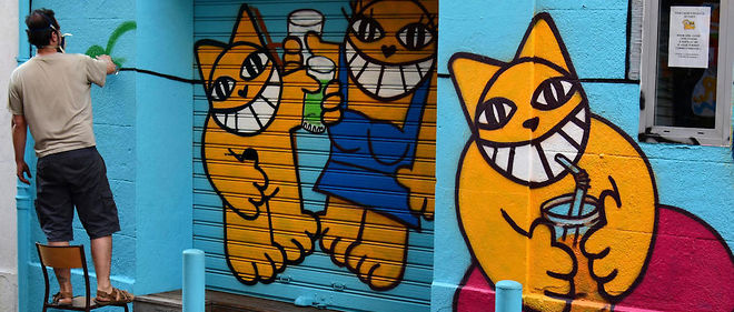 3 Mois Ferme Requis Contre Le Street Artist Monsieur Chat Le Point