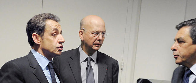 Nicolas Sarkozy et Patrick Buisson, conseiller << opinion >> du president de la Republique, quand ils etaient encore proches.