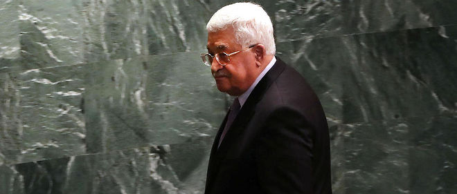 Le president de l'Autorite palestinienne Mahmoud Abbas le 22 septembre a l'ONU. 