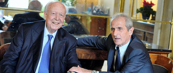 Jean-Claude Gaudin et Hubert Falco : l'un penche pour Sarkozy, l'autre pour Juppe.