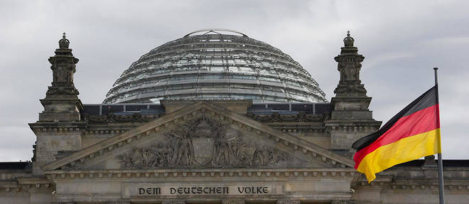 Le palais du Reichstag, a Berlin.