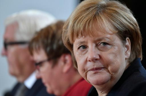 La chancelière allemande Angela Merkel, le 12 octobre 2016 à Berlin © John MACDOUGALL AFP/Archives