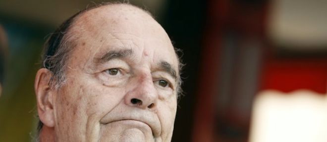 L'ancien president Jacques Chirac, le 14 aout 2011 a Saint-Tropez