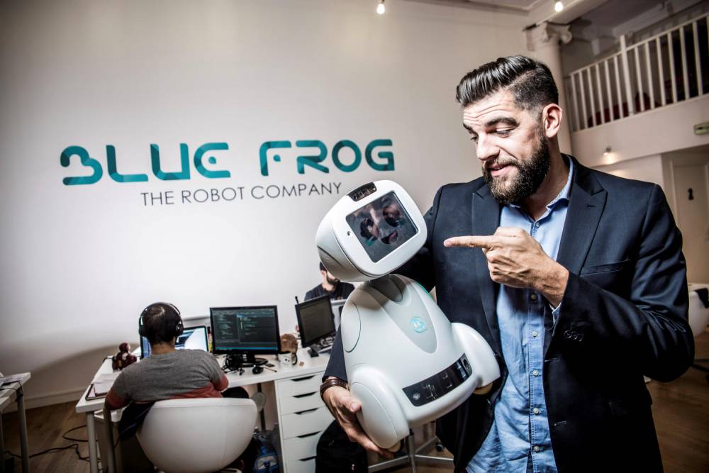 StartUp Blue Frog Robotics, conceptrice du robot Buddy © RGA/REA 
