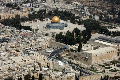 Le Mont du Temple, où se trouve le Mur occidental, lieu saint des Juifs, surmonté de l'Esplanade des Mosquées, lieu saint pour les musulmans © JACK GUEZ AFP/Archives