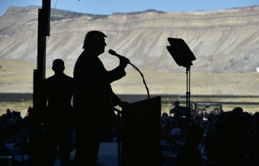 Le candidat republicain a la presidentielle americaine DOnald Trump a Grand Junction (Colorado), le 18 octobre 2016