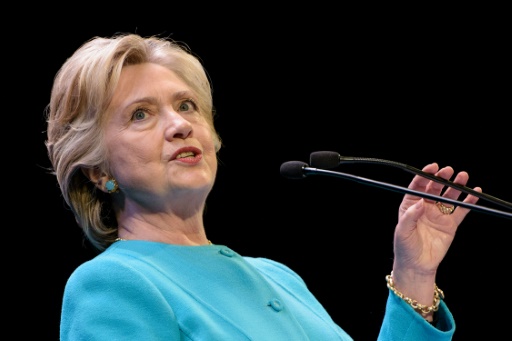 La candidate démocrate à la présidentielle américaine Hillary Clinton à Seattle, le 14 octobre 2016  © Brendan Smialowski AFP