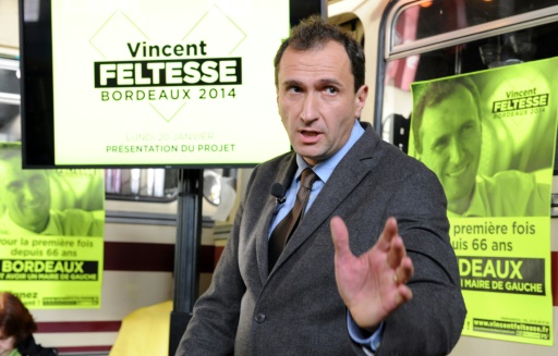Vincent Feltesse le 20 janvier 2014 à Bordeaux © MEHDI FEDOUACH AFP