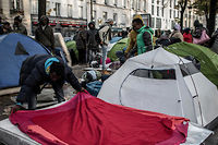 &Agrave; Paris, les campements de migrants se multiplient