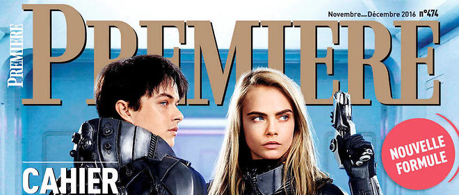 La couverture de la nouvelle formule de "Premiere" s'interesse aux coulisses de "Valerian", la superproduction de Luc Besson qui doit sortir a l'ete 2017. 
