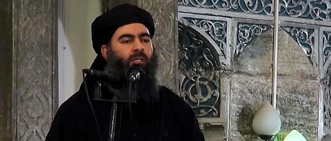 Al-Baghdadi en juin 2014 avait proclame son "califat" reunissant les territoires conquis en Irak et en Syrie. 