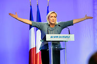 Deux dirigeants et un proche de Marine Le Pen ont été renvoyés par les juges devant le tribunal. ©FRANCK PENNANT