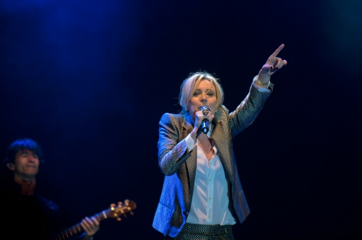 La chanteuse française Patricia Kaas sur scène, le 25 septembre 2015 à Blagoevgrad en Bulgarie © NIKOLAY DOYCHINOV AFP/Archives
