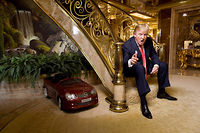 Trump dans son immeuble à Manhattan ©Ben BAKER/REDUX-REA
