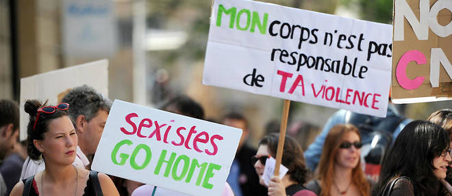 Manifestation contre les violences faites aux femmes le 6 octobre 2012 a Aix-en-Provence.