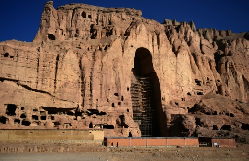 Vue générale du  site des bouddhas géants le 6 novembre 2016 à Bamiyan © WAKIL KOHSAR AFP
