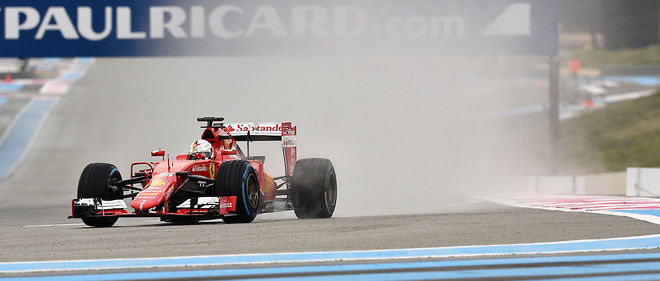 Sebastian Vettel, en janvier dernier sur le circuit du Castellet pour des tests Pirelli. L'Allemand devrait y revenir en 2018, avec l'ensemble des pilotes de F1. 
 
 