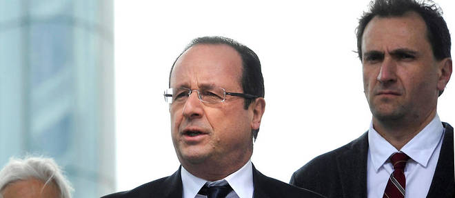 Francois Hollande et son conseiller special, Vincent Feltesse.