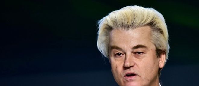 Le depute neerlandais populiste Geert Wilders, le 29 janvier 2016 a Milan