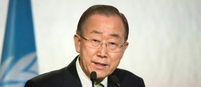 Le secretaire general de l'ONU Ban Ki-Moon a Marrakech, le 15 novembre 2016