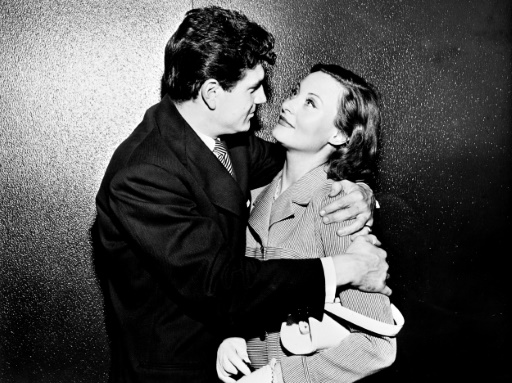 Michèle Morgan  et son époux Henri Vidal, le 1er janvier 1951 à Paris © - AFP/Archives