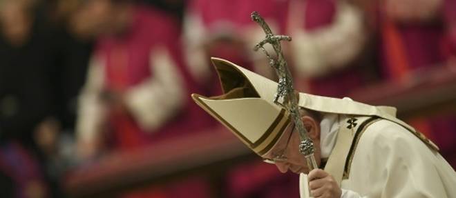 Le pape Francois lors de sa traditionnelle homelie de Noel, le 24 decembre 2016 au Vatican
