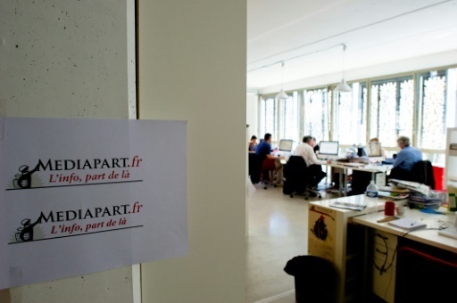 La salle de redaction du site d'info Mediapart le 8 juillet 2010 a Paris 